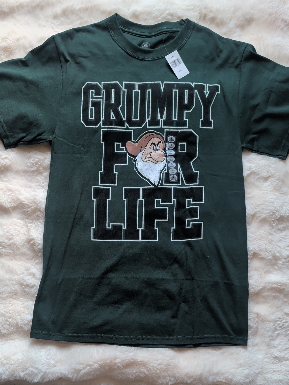 **4 for $40** Disney Dark Green Grumpy Graphic Tee Unisex
